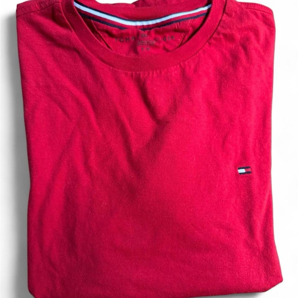 Tommy Hilfiger Classic Red Short Sleeve Top